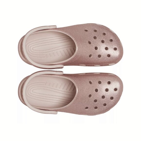 NEW CROCS Sizes 6-10 Women's Classic Glitter Clog - Quartz Glitter - Picture 4 of 7